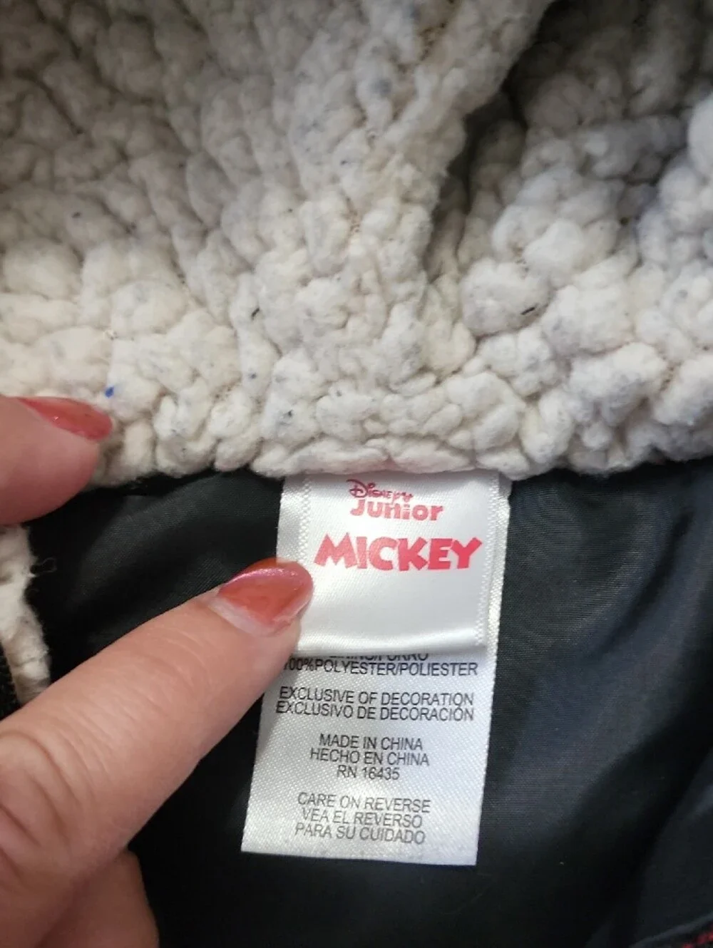 12 Month Mickey Mouse Red Buffalo Plaid Hooded Vest